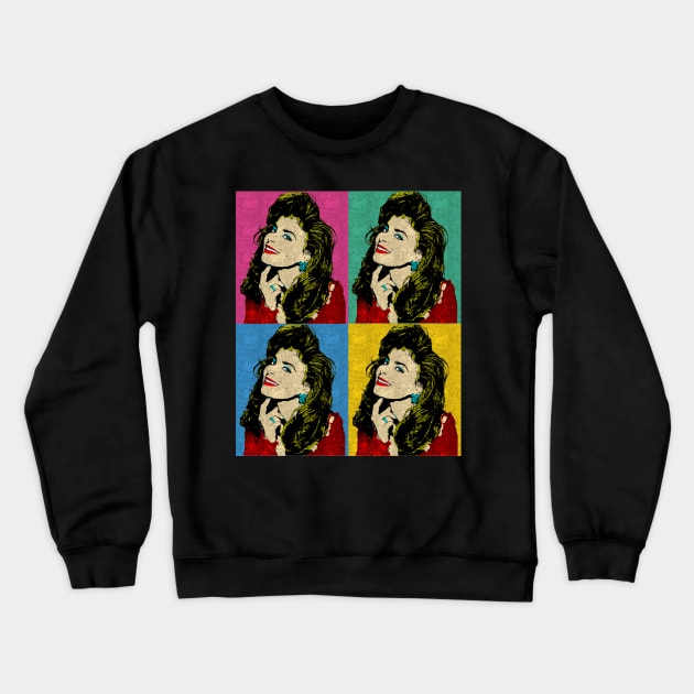 Paula Abdul 80s Pop Art Style Crewneck Sweatshirt by ArtGaul